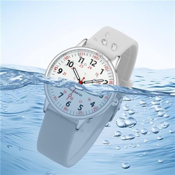 IBSO Women Watch for Nurse Easy to Read Dial Wristwatches Silicone Band Water - Picture 6 of 7